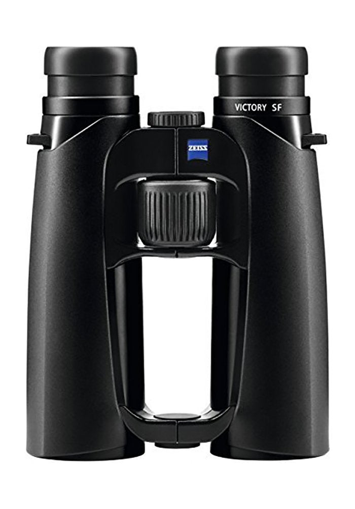 ZEISS Victory SF binoculars front view showing ergonomic design for stable long-range viewing