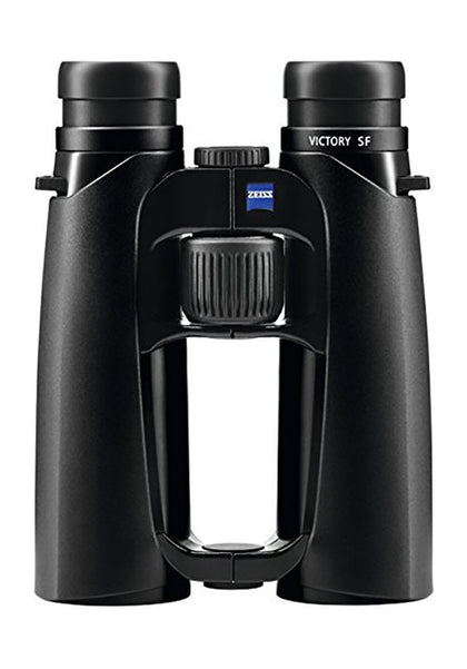 ZEISS Victory SF binoculars front view showing ergonomic design for stable long-range viewing