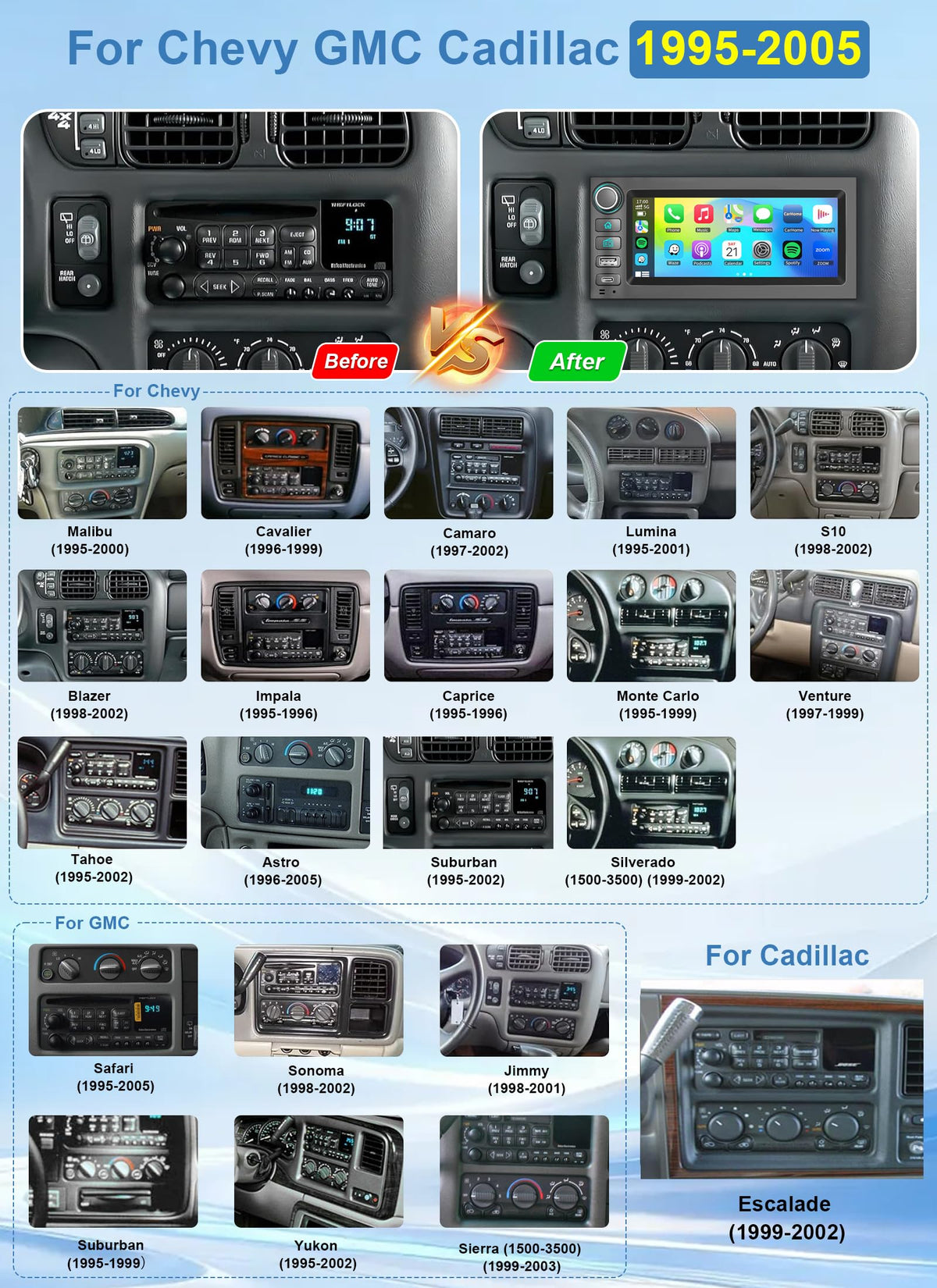Zeminba wireless CarPlay and Android Auto connection.