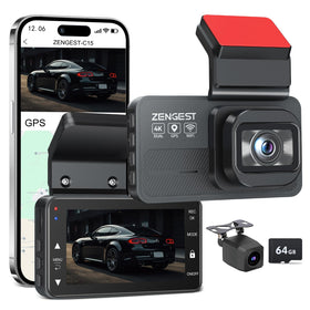 Zengest dash cam front 4K captures sharp road details for clear evidence