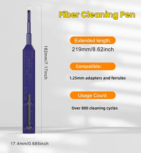 Zenithra 1.25mm LC/MU ferrule cleaning on-site