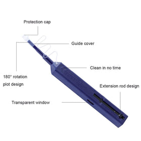Zenithra cleaner extendable length for flexible access to connectors