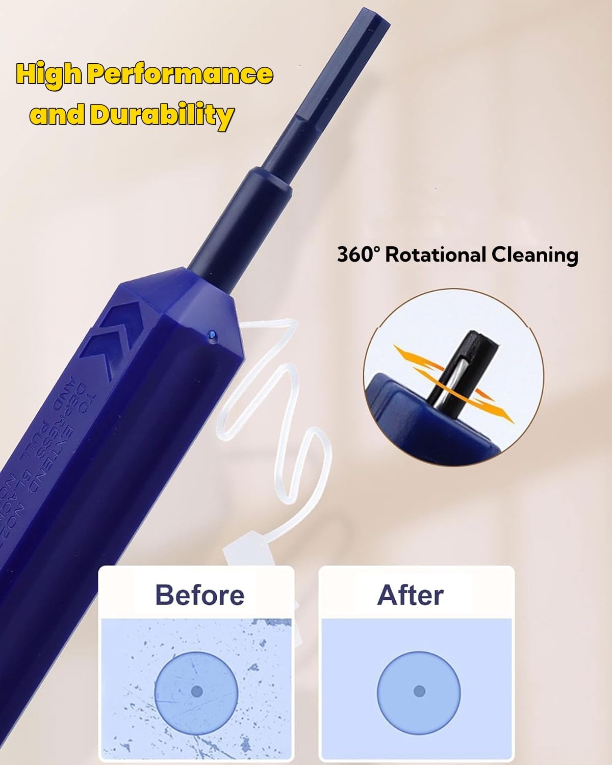 Zenithra easy-use pen with audible click after cleaning