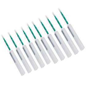 Zenithra cleaning pen demonstrates 180-degree sweep for thorough connector cleaning.