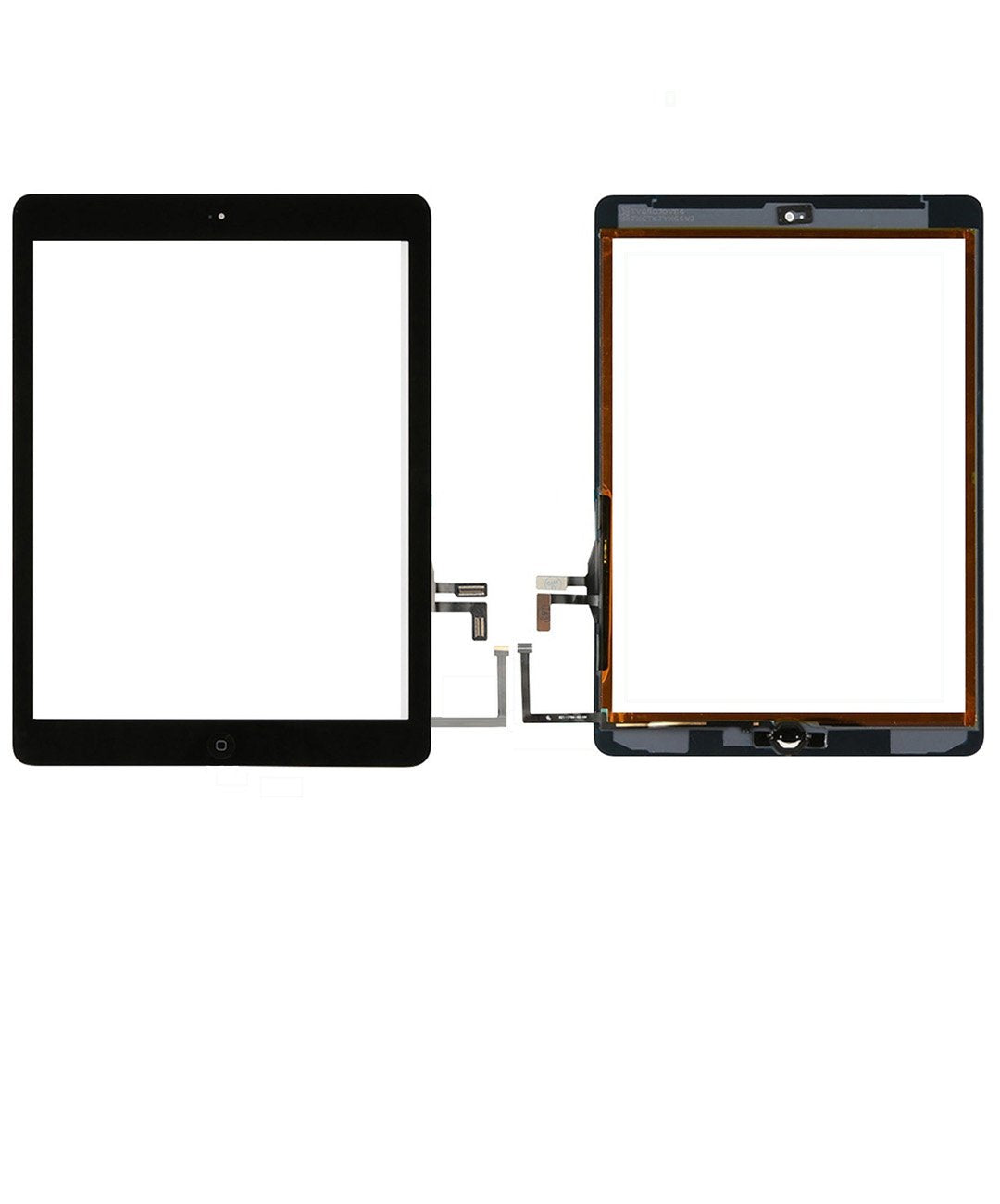 Zentop iPad Air 1st Gen digitizer with camera bracket attached for easy installation