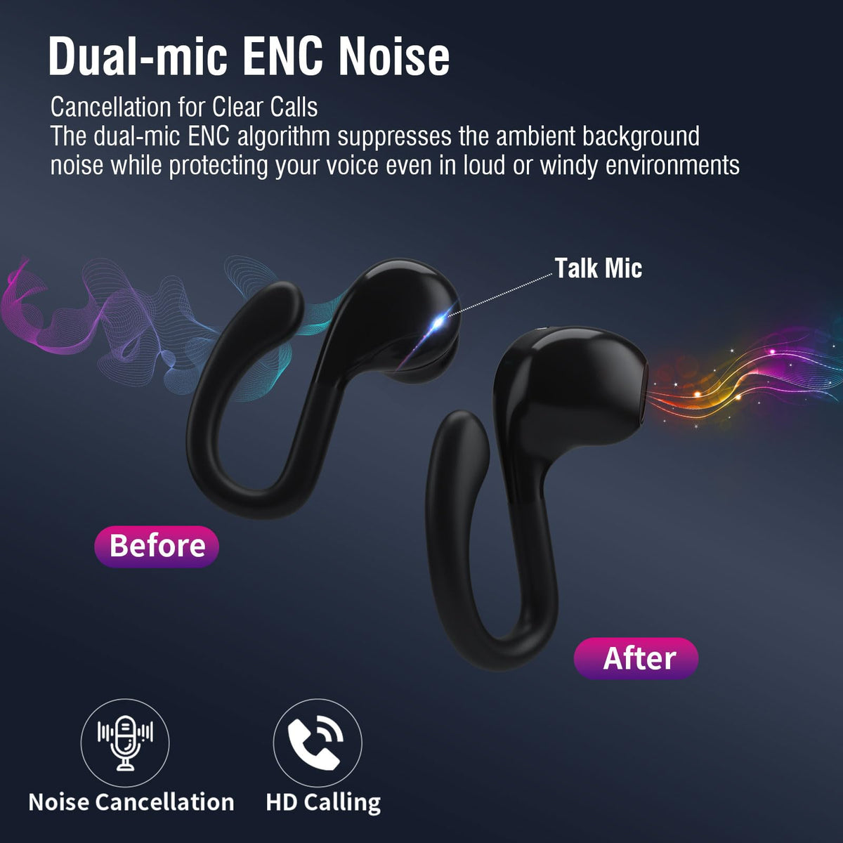 ZER-LON Bluetooth 5.3 connection for stable wireless audio.