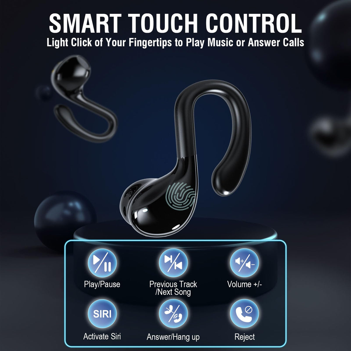 ZER-LON touch controls enabling quick playback and call management.