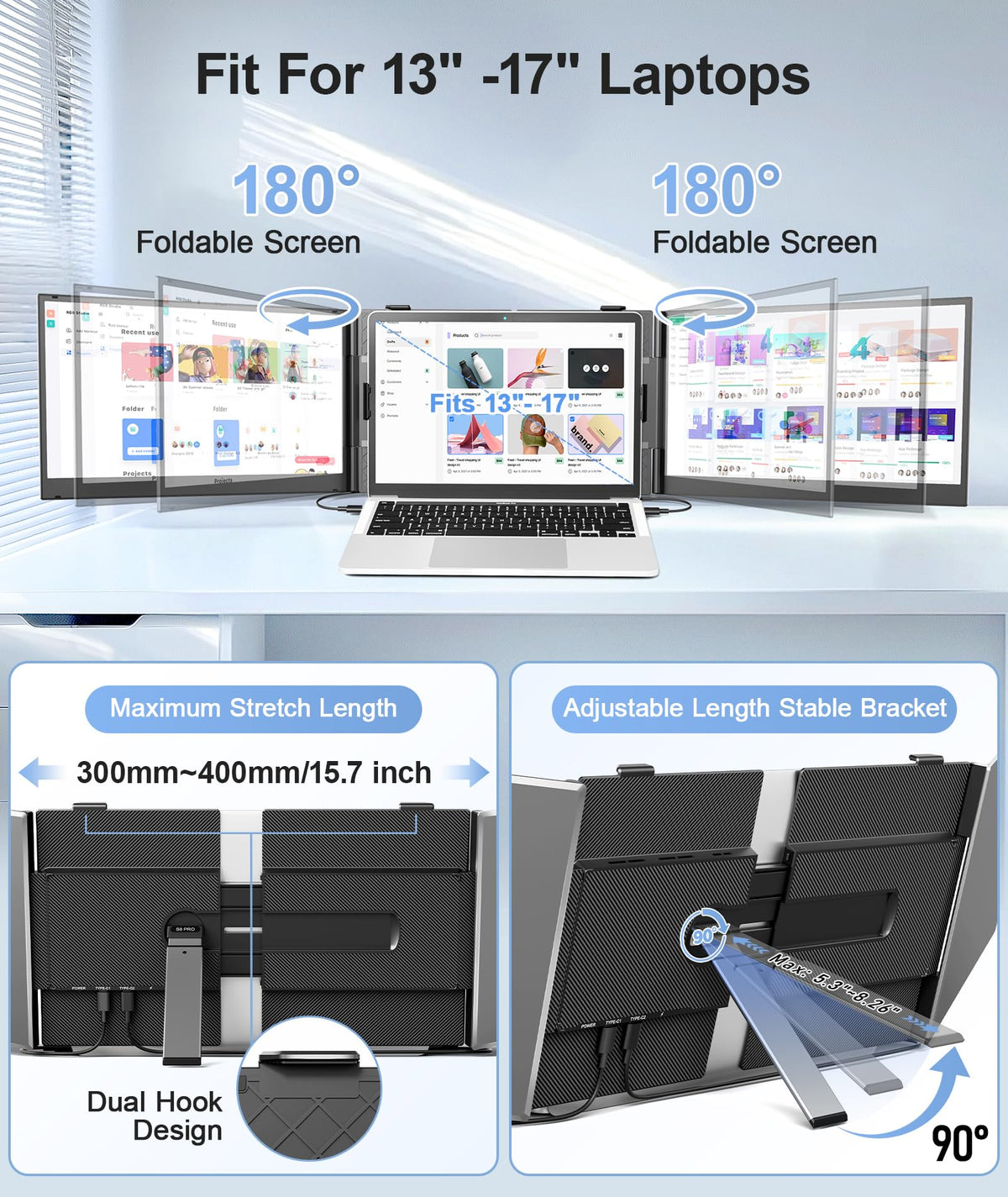 Zerfis 178 degree viewing angle for comfortable sharing