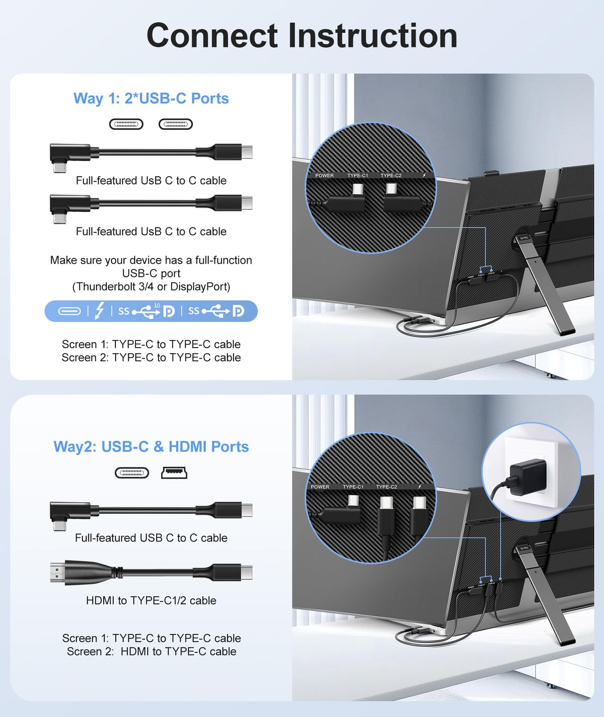 Zerfis fhd 1080p display with crisp color and wide viewing angle