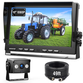 ZEROXCLUB 10-inch monitor backup display for safe reversing