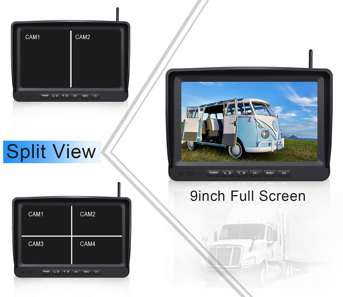 ZEROXCLUB B904 rear camera with night vision for dark conditions