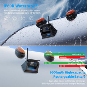 ZEROXCLUB BD702 solar charging keeps the system powered during daylight.