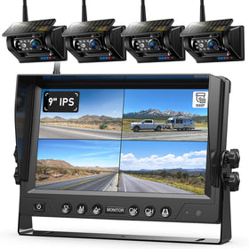 ZEROXCLUB BL904 quad-camera mount on metal surface for secure wireless viewing.