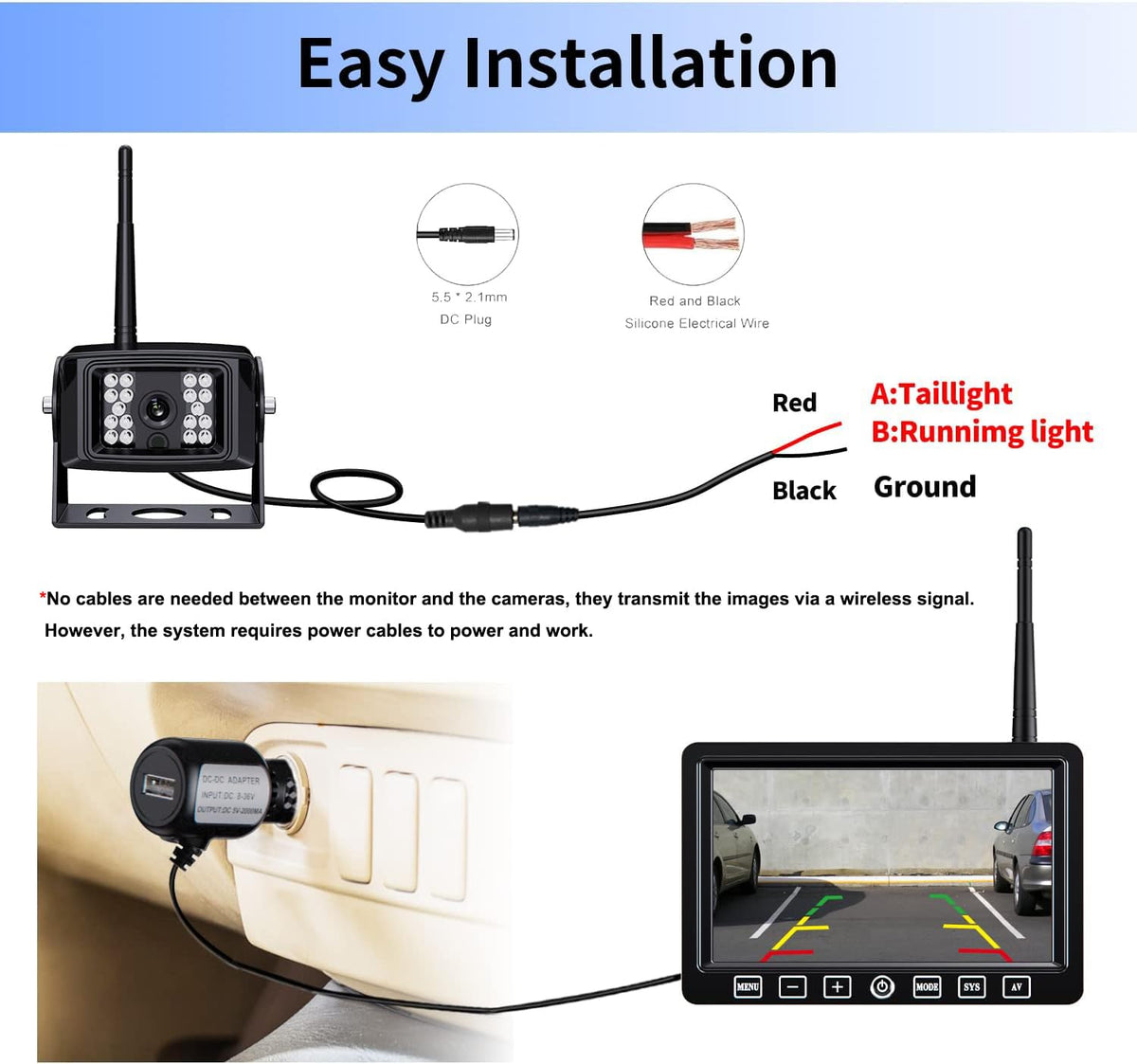 ZEROXCLUB built-in 32GB SD card recording captures driving footage for later review.