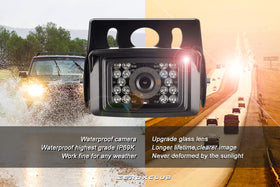 ZEROXCLUB infrared night vision lights aid low-light reversing.