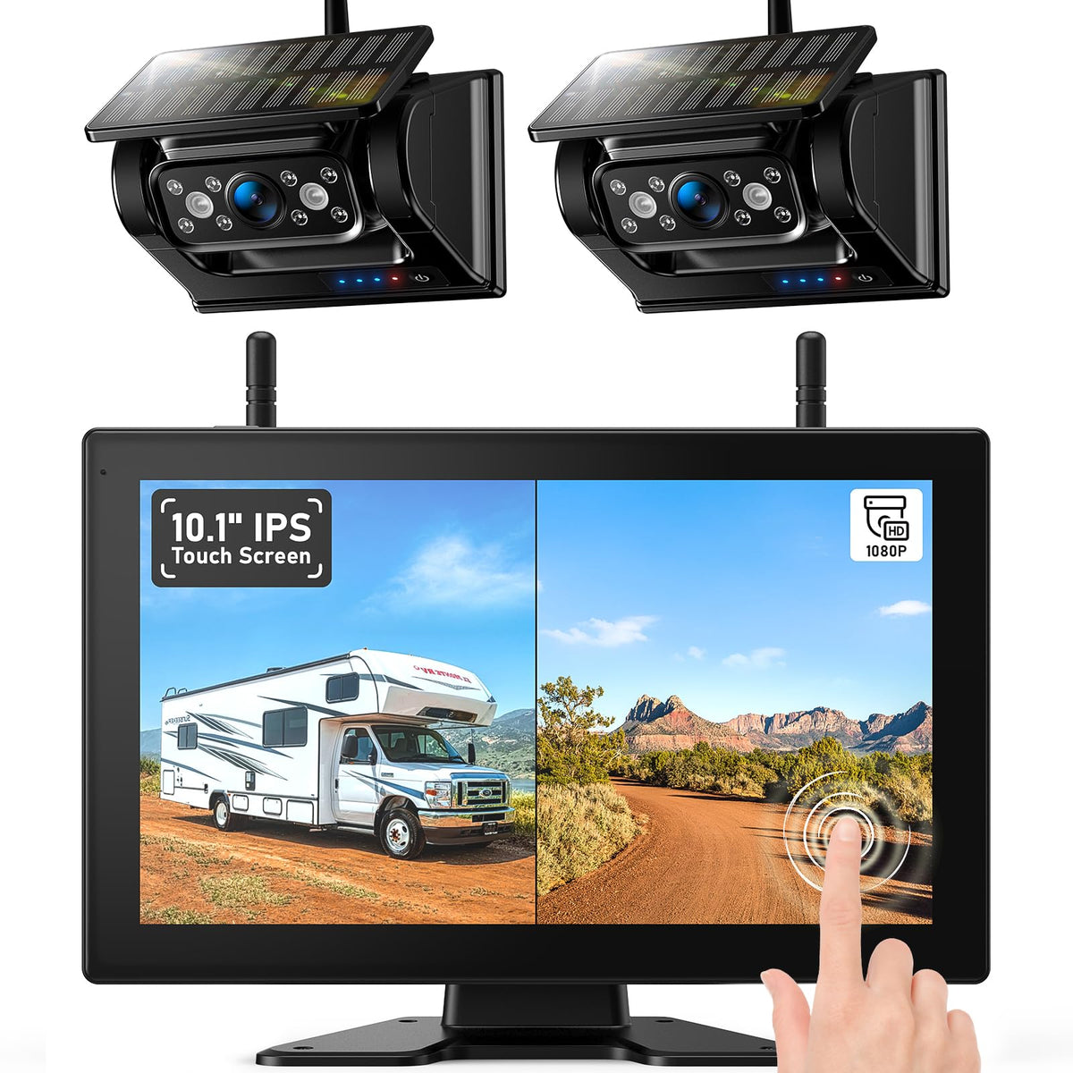 ZEROXCLUB magnetic backup camera attached to metal surface for quick setup.