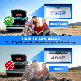 ZEROXCLUB night vision with 6 LED lights for clearer night parking