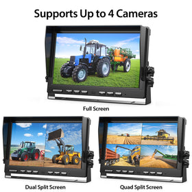 ZEROXCLUB quad-split monitor setup for multi-camera viewing