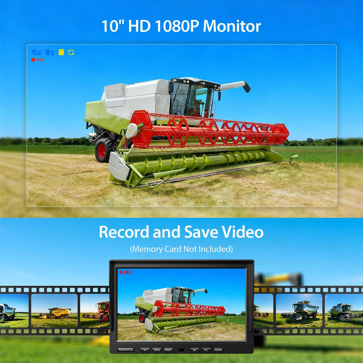 ZEROXCLUB wired rear camera offering clear rear visibility