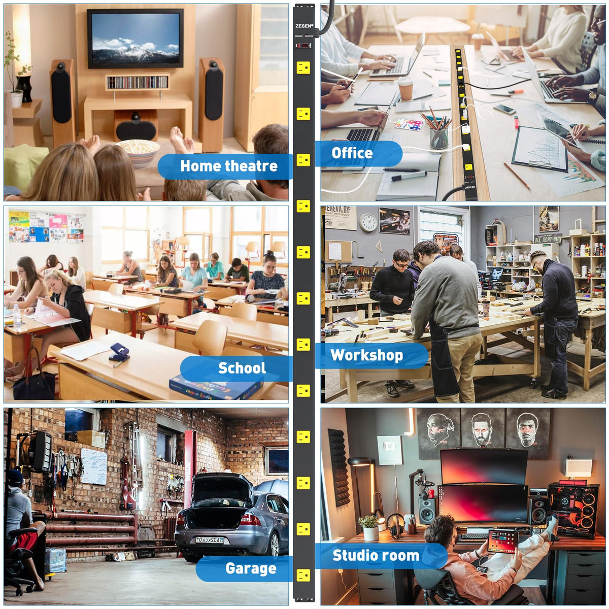 ZESEN in garage lifestyle scene highlighting heavy-duty use and convenience