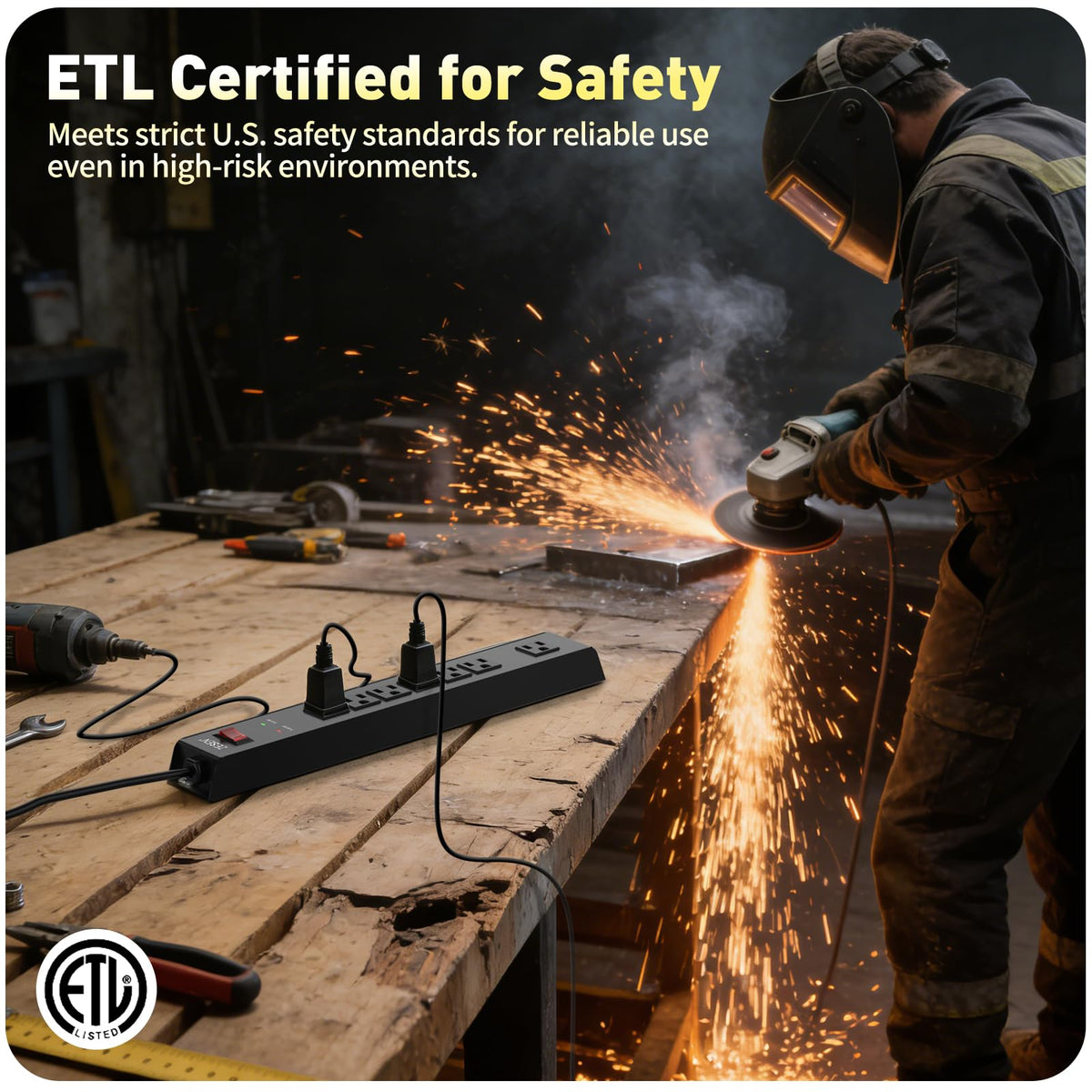 ZESEN label with ETL mark and specs showing certification and warranty reassurance
