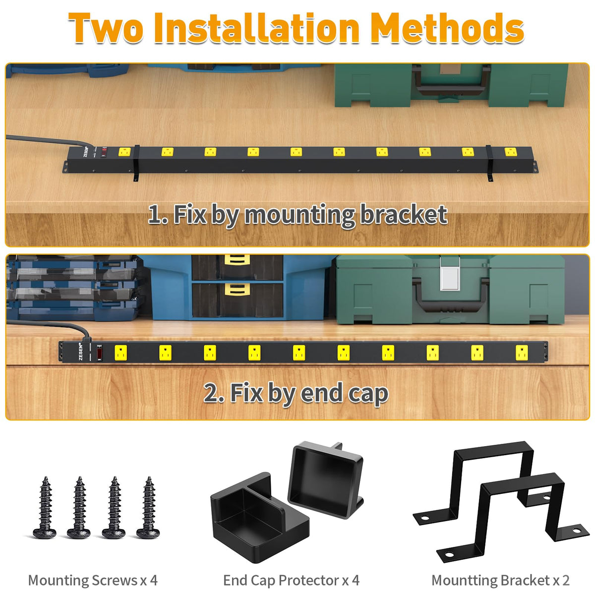 ZESEN mounted under a desk demonstrating tidy setup and secure mounting benefit