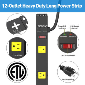ZESEN resettable breaker switch detail offering easy overload protection