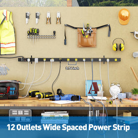 ZESEN right-angle flat plug and 6ft cord for space-saving placement behind furniture