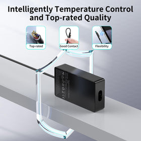 Zeshuo 65W charger with 6.5ft cable length for comfortable setup.