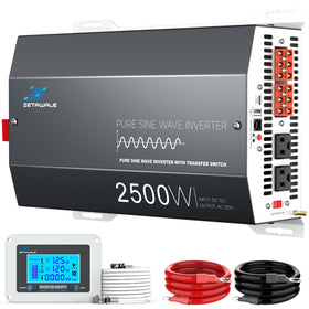 ZETAWALE 2500W inverter front view for RV power setup