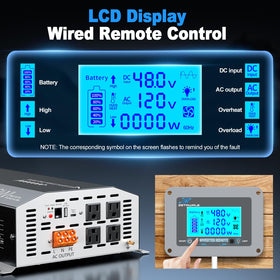 ZETAWALE connection to 48V battery bank for off-grid energy.