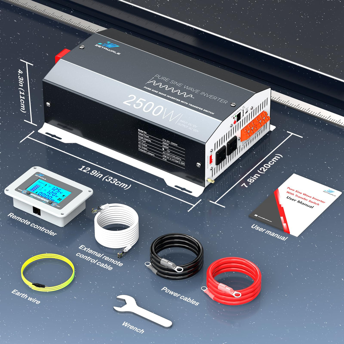 ZETAWALE off-grid camping use with continuous AC power