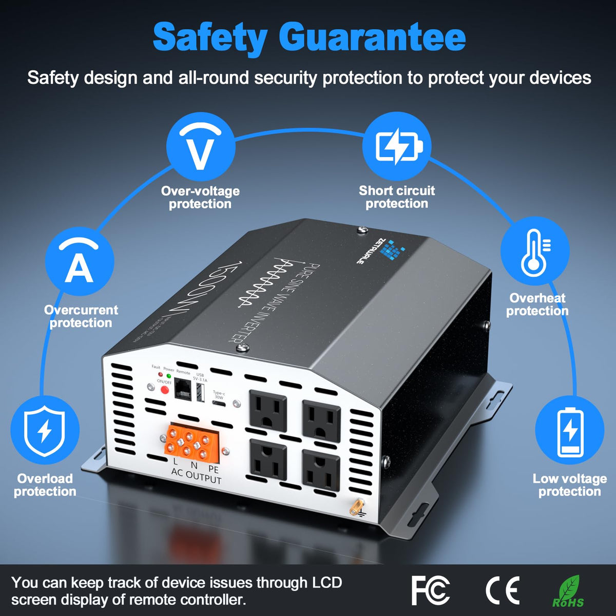 ZETAWALE protection system safeguarding battery and devices