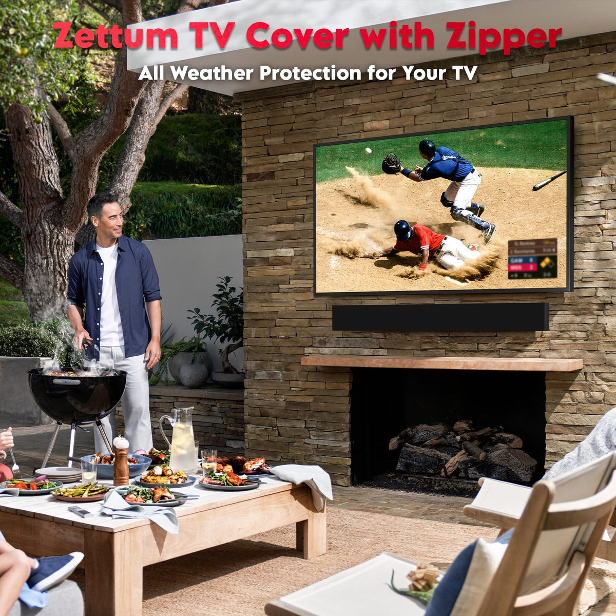 Easy on and off design for quick patio protection
