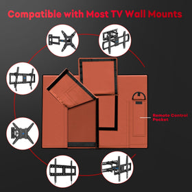 Zettum with remote pocket keeps TV remote accessible