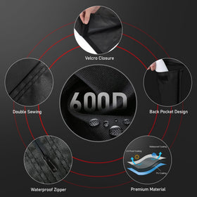Zettum weatherproof shield helps maintain screen clarity during storms.