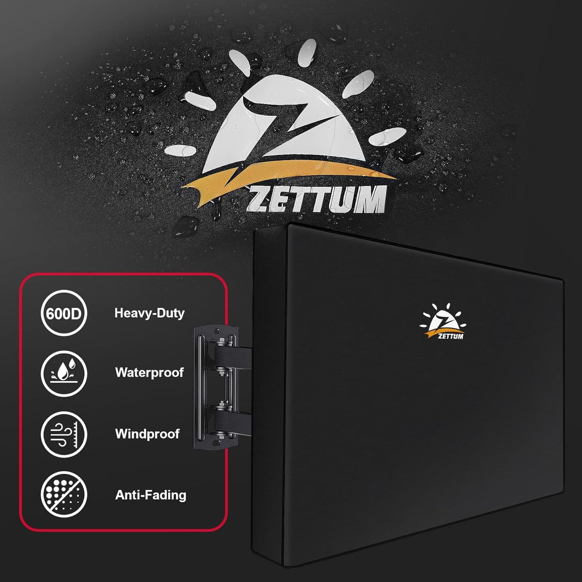 Zettum remote pocket detail keeps remote dry and accessible outdoors