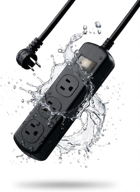 zewhab outdoor power strip ipx6 waterproof for weatherproof patio use.