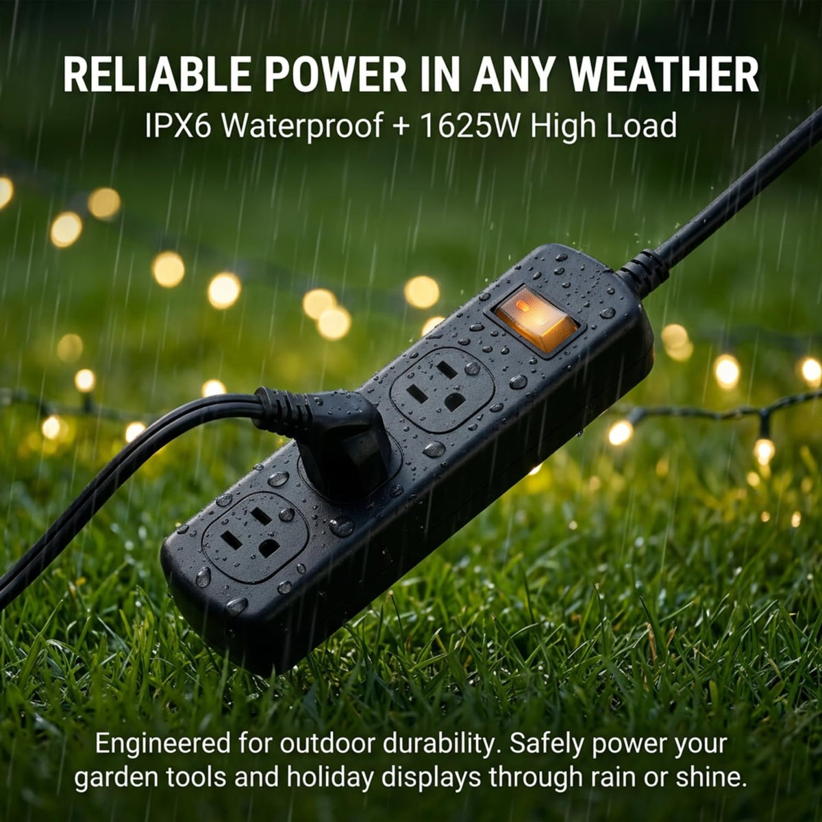 zewhab wide-spaced outlets prevent blocking large plugs for projectors and lights.