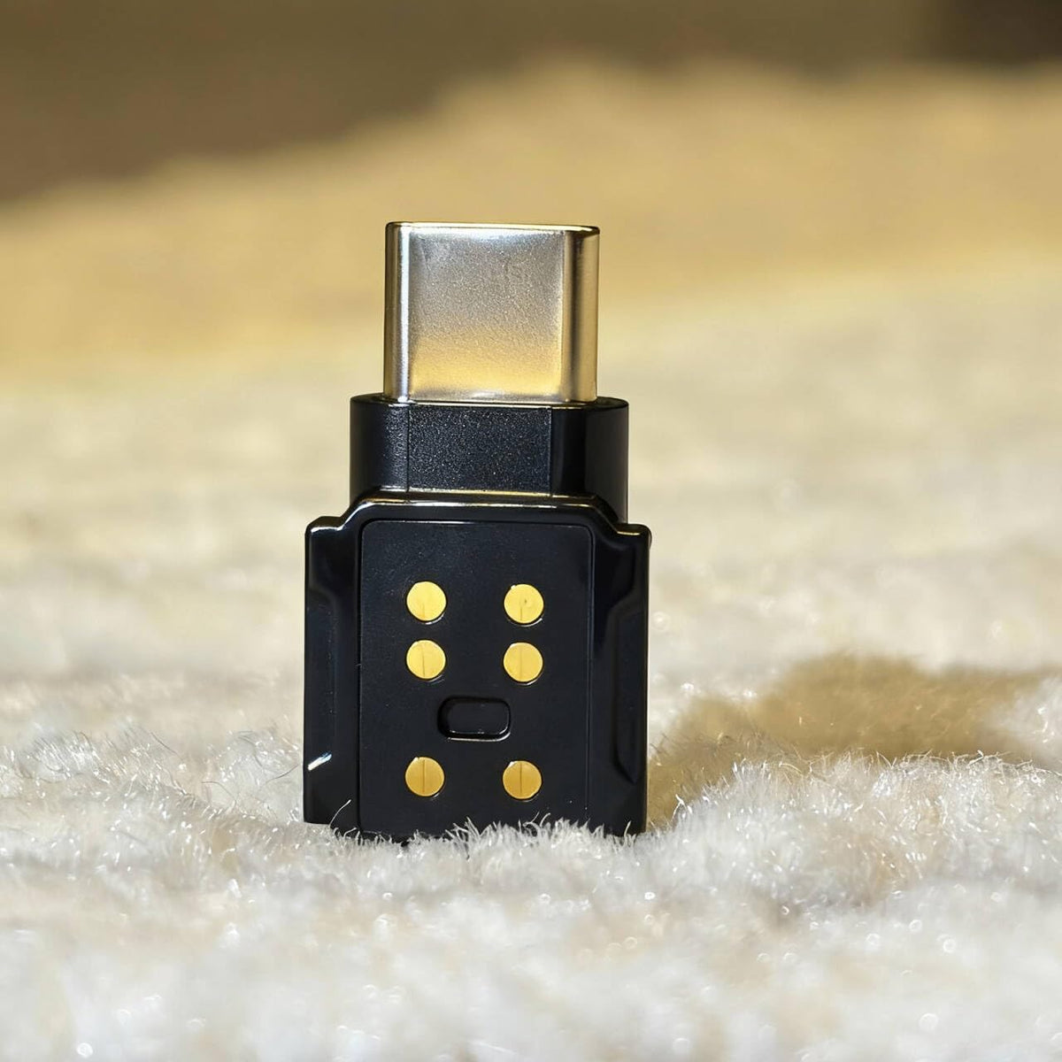 ZEXIBATH compact design USB-C adapter is easy to carry on shoots.