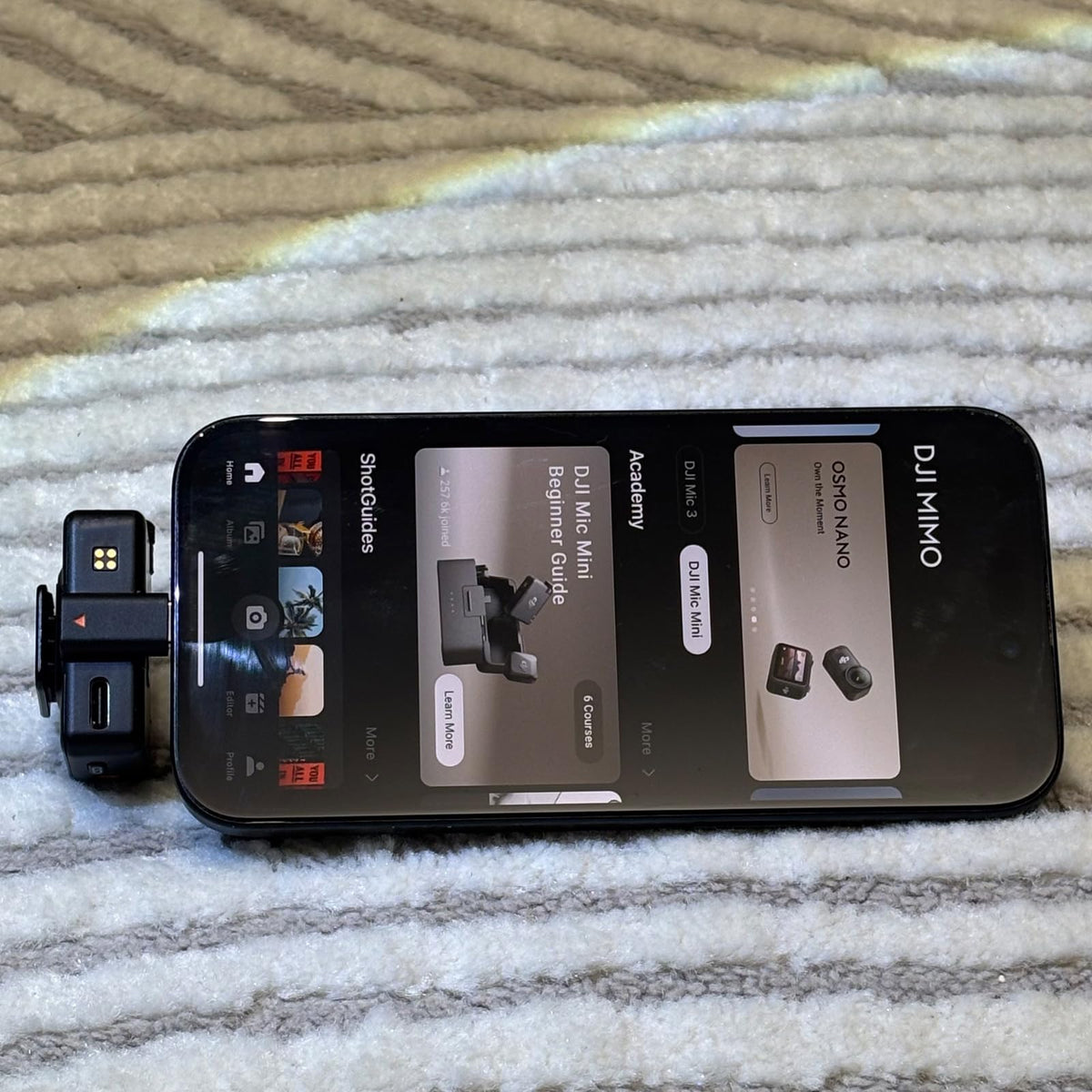 ZEXIBATH retail box shows one DJI Mini adapter with warranty.