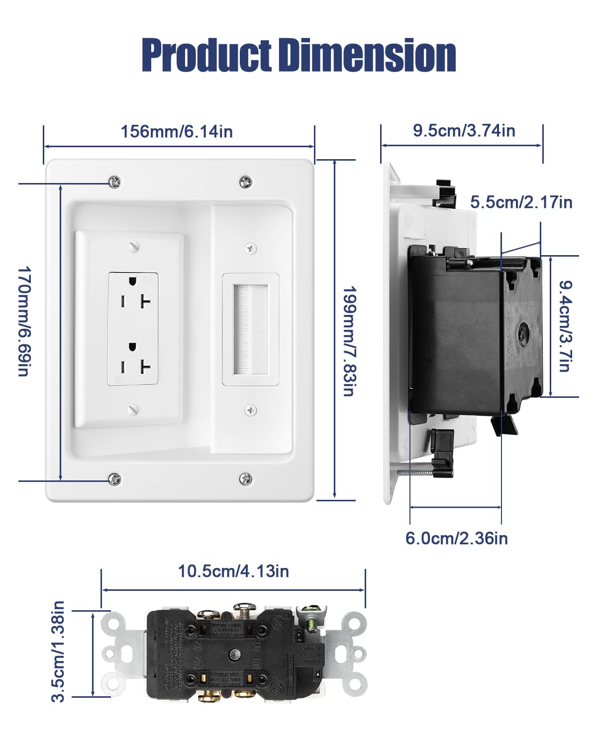 ZEXMTE cutting template and manual ready for accurate DIY installation