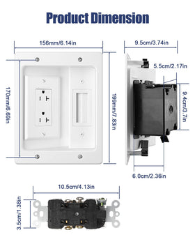 ZEXMTE cutting template and manual ready for accurate DIY installation