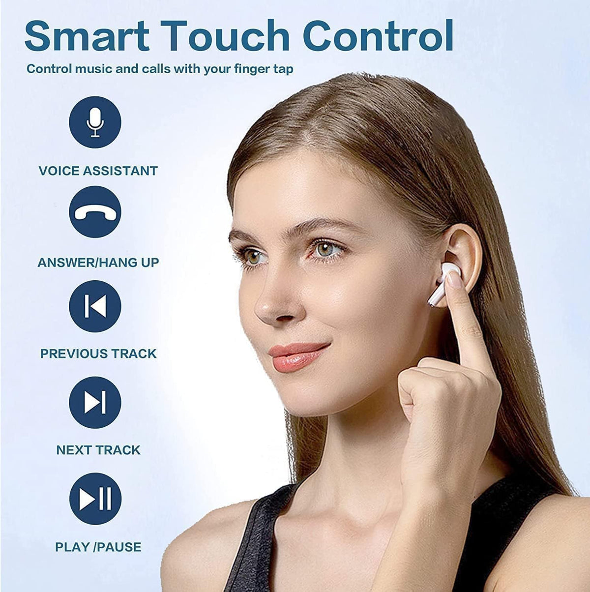 ZEYARUIBO ultralight earbuds stay comfortable all day at only 0.13 oz.