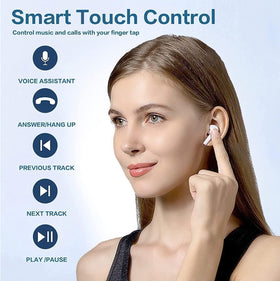 ZEYARUIBO ultralight earbuds stay comfortable all day at only 0.13 oz.