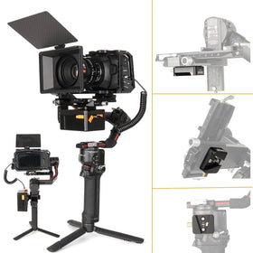 ZGCINE VR-04 mini V-mount plate with quick-lock for fast battery swaps