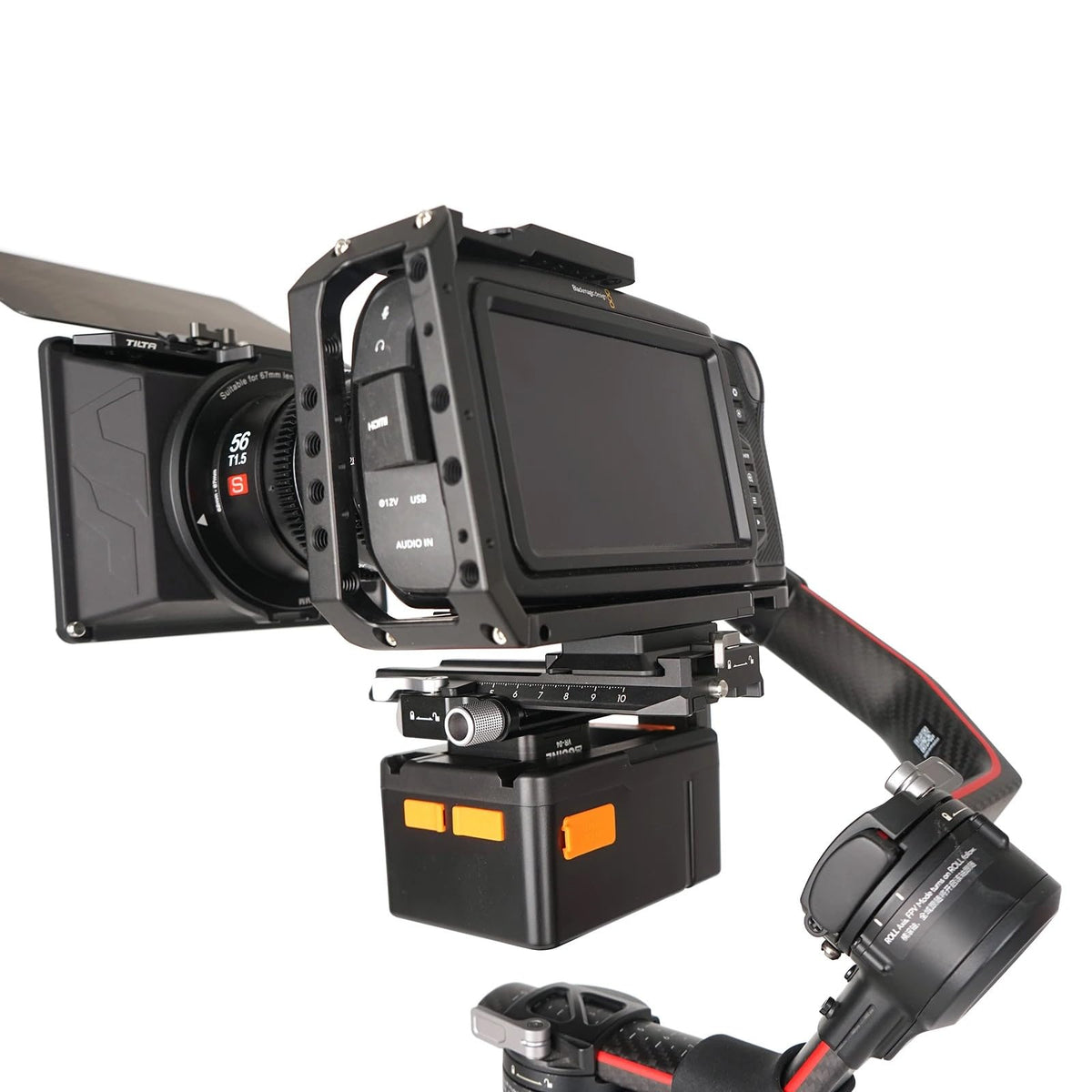 ZGCINE VR-04 plate with V-Lock battery slot for power on the go