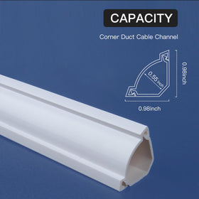 ZGYZJM Paintable Cable Cover Wall Corner blends with decor while concealing wires