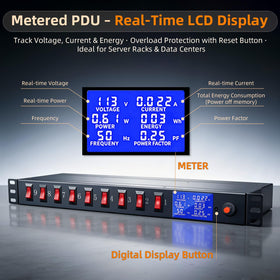 Zhangong 9-outlet PDU side view highlighting rugged metal housing.