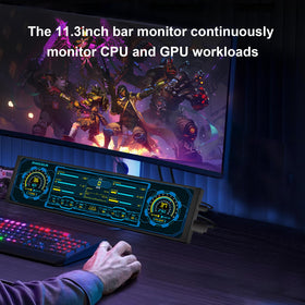 ZHAOCAILIN secondary monitor ports close-up for easy USB-C power and HDMI input